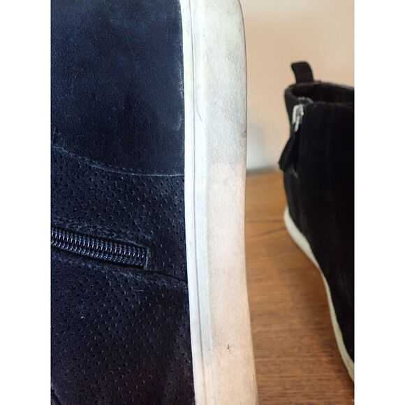 Madden Girl High Top Black Shoe Sneakers Wedge Heel Booties Size 11 - Picture 5 of 10